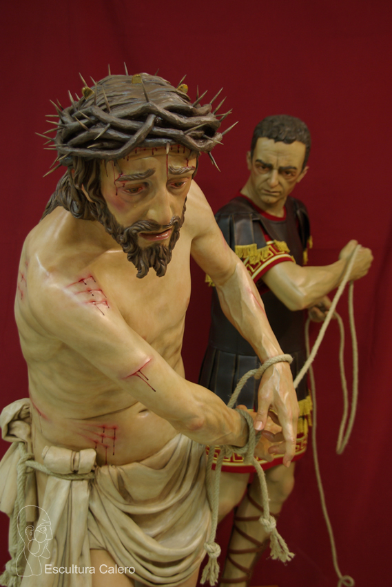 Figura de Cristo a tado por centurión